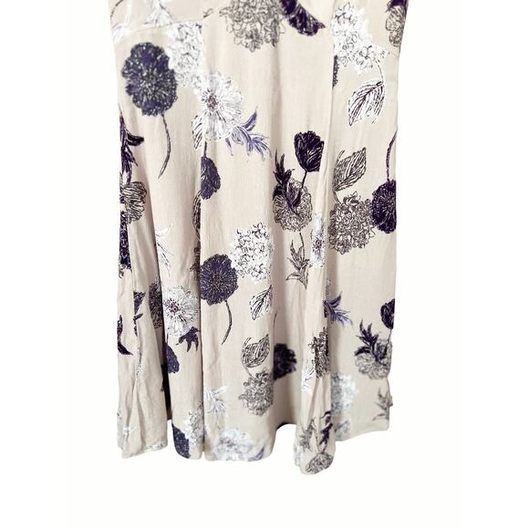 ASTR The Label Zoe Floral Cutout Cold Shoulder A-Line Cream Mini Dress Size XS - Picture 10 of 11